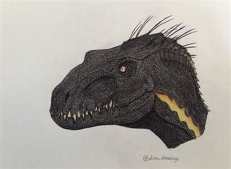 Welcome To Jurassic Park on Instagram: “Amazing Indoraptor drawing made by @dino_drawings !🔥 ...