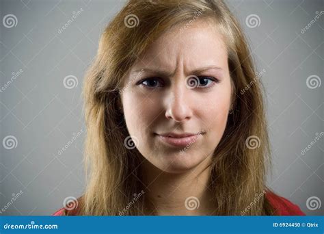 Unimpressed. stock photo. Image of facial, girl, expression - 6924450