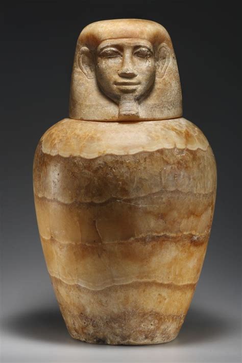 A Canopic Jar - Egypt, New Kingdom, 18th Dynasty, ca. 14th cent. B.C. | Ancient egypt, Egyptian ...