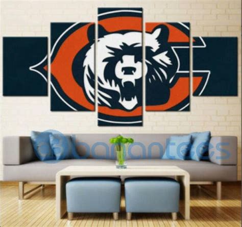 Chicago Bears Wall Art For Living Room - Banantees