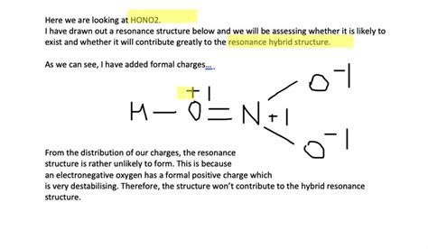 SOLVED:The Lewis structure of nitric acid, HONO2, is a resonance hybrid ...