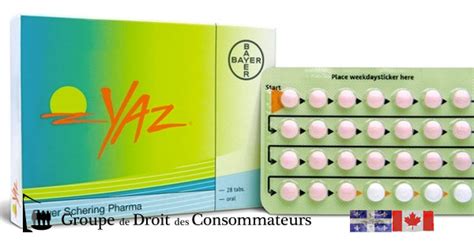 Yaz / Yasmin - effets secondaires du médicament - recours collectif | Recours Collectif ...