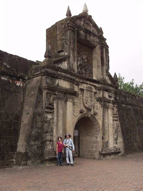 Entrance gate to Fort Santiago, Manila. Note the guard in the Spanish-era uniform. | Fort ...