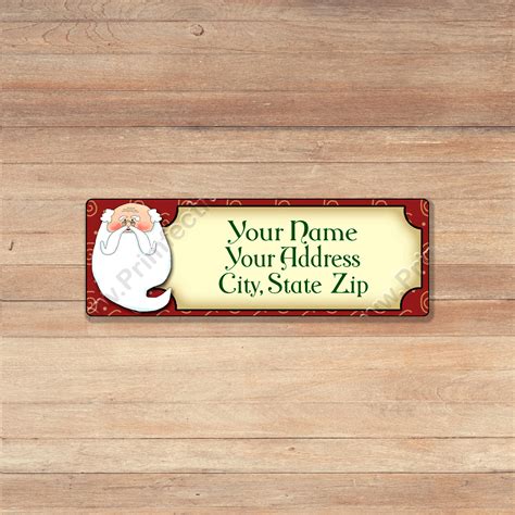 30 Personalized 2 5/8" by 1" Holiday Christmas Winter 2 Return Address Labels | eBay