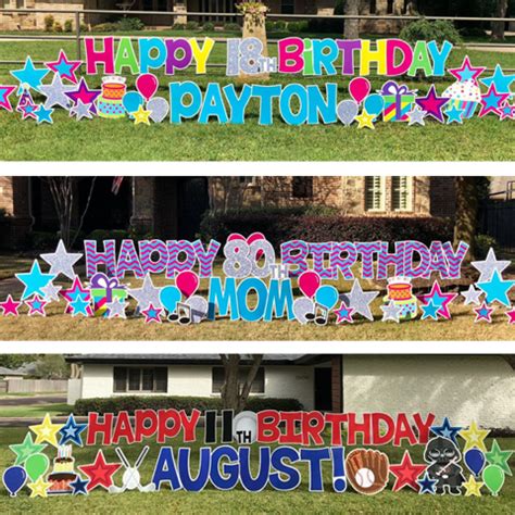 Custom Birthday Yard Signs With Stakes | Arts - Arts