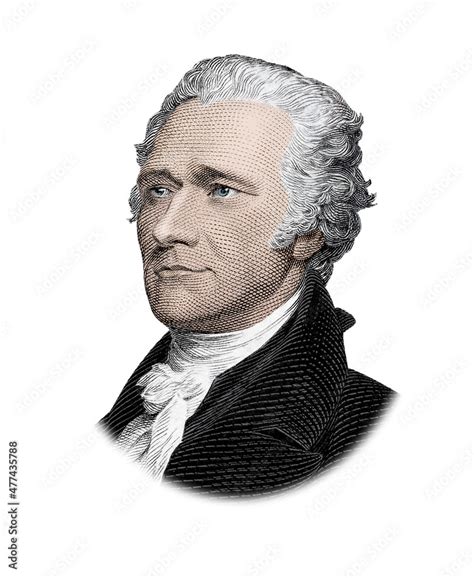 Alexander Hamilton Portrait Stock Illustration | Adobe Stock