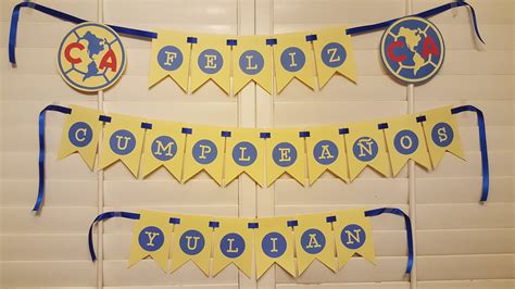 Club America Birthday Banner/ Soccer Decorations/ Spanish - Etsy