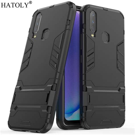 Cover Vivo Y17 Case Rubber Robot Armor PC Shell Fundas Protective Hard ...