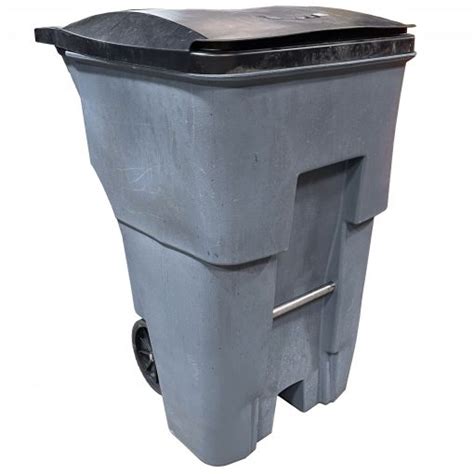 RESIDENTIAL TRASH CONTAINER / LARGE / GRAY W/ BLACK LID | Air Designs