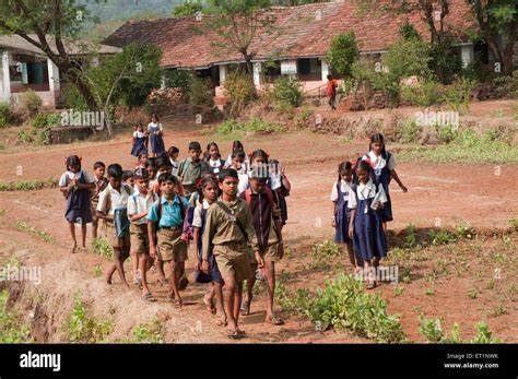 Students of village school in Maharashtra ; India NOMR Stock Photo ...