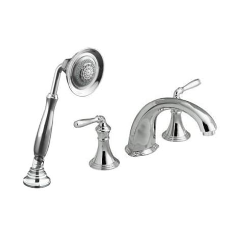 Kohler K-DEVONSHIRE-ROMAN-TUB-PACK-CP Polished Chrome Kohler Devonshire Complete Roman Tub Deck ...