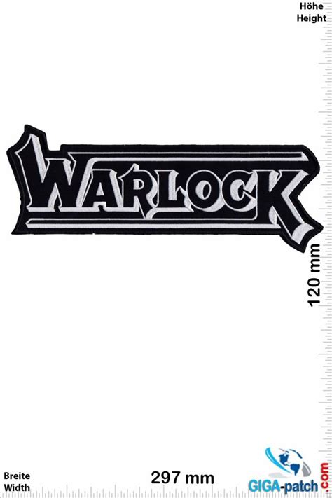 Warlock Warlock -Heavy-Metal-Band - 29 cm - BIG - Patch Keychains Stickers - giga-patch.com ...