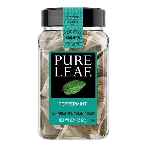 Pure Leaf Hot Herbal Tea Bags Peppermint 14 ct - Walmart.com - Walmart.com