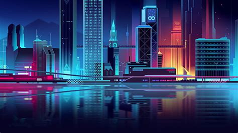 Online crop | HD wallpaper: Home, Minimalism, Night, Vector, The city ...