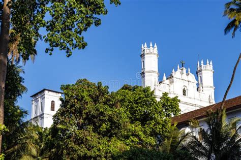 Facade of Catholic Church of St. Francis of Assisi in Goa Velha, Goa ...