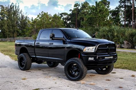 Lifted Dodge Ram With Custom Touches and Colormatched Fuel Wheels ...