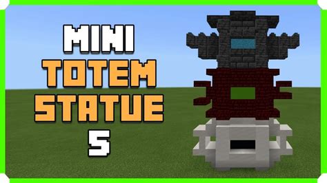 How To Build A Mini Totem Pole Statue 5 (Minecraft Bedrock Edition ...