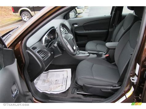 Black Interior 2012 Chrysler 200 Touring Sedan Photo #59474720 | GTCarLot.com