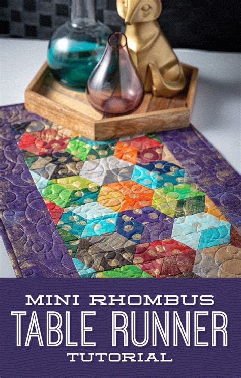 Mini Rhombus Table Runner | Missouri star quilt company tutorials, Missouri star quilt company ...