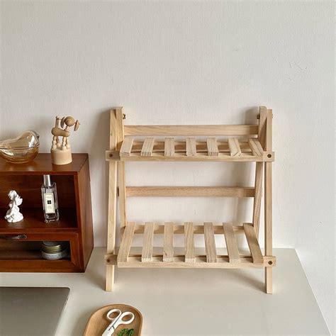 Two Level Desk Shelf | Aesthetic Desk Storage