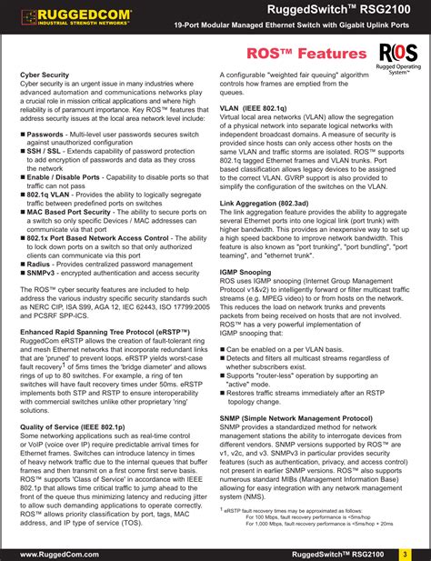 Ruggedcom Rsg2100 Users Manual Datasheet_Rev2U