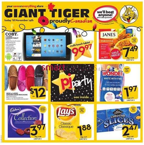 Giant Tiger flyer Nov 7 to 14