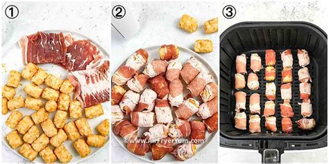 Air fryer bacon wrapped Tater tots - Air Fryer Yum