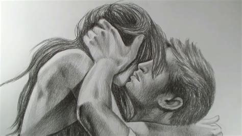 Couples Kissing Drawing