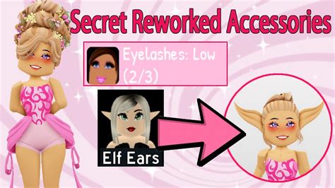 NEW Secret Reworked Accessories Royale High Roblox Update - YouTube