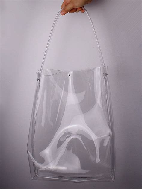 Clear Oversized Extra Large Huge Tote PVC Vinyl by EastWorkshop, $12.98 | Plastic handbag, Clear ...