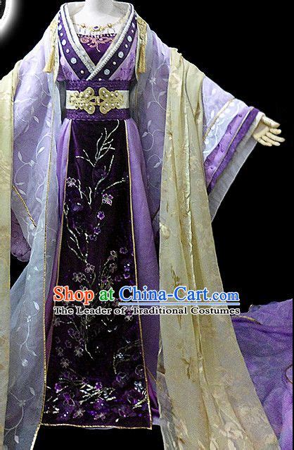 Purple Ancient China Princess Garment Traditional Imperial Queen Costumes High Quality Chinese ...