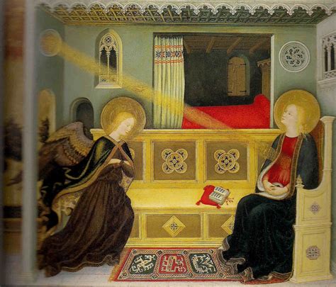 Gentile da Fabriano, Annunciation, ca. 1425, Original location: Florence, Collection: private ...