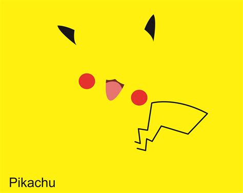 pikachu minimalist | Minimalista