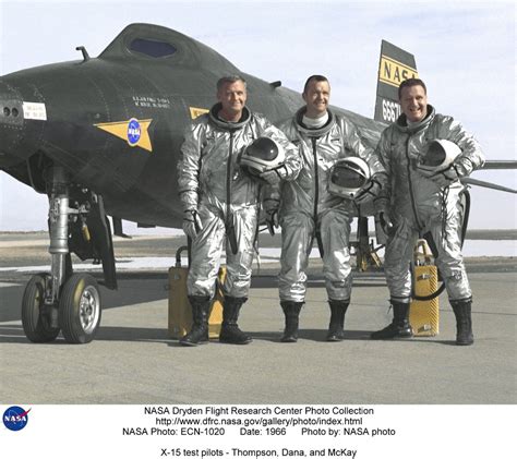 DVIDS - Images - X-15 test pilots - Thompson, Dana, and McKay