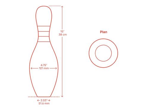 Ten-Pin Bowling Pin Dimensions & Drawings