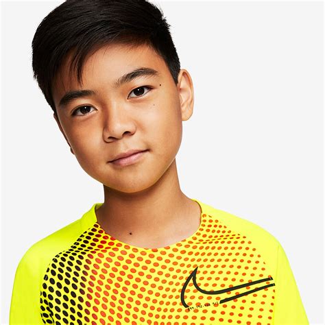 Nike CR7 Kids Dry Top - Lemon Venom/Black/Black - Boys Clothing - Tops ...