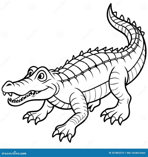 Crocodile Line Art, Crocodile Vector, Crocodile Illustration, Crocodile Drawing, Crocodile ...