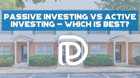 Passive Investing vs Active Investing - Which Is Best? - Debt-Free Doctor