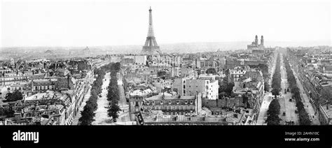 Panorama of Paris, France, early 1900s Stock Photo - Alamy