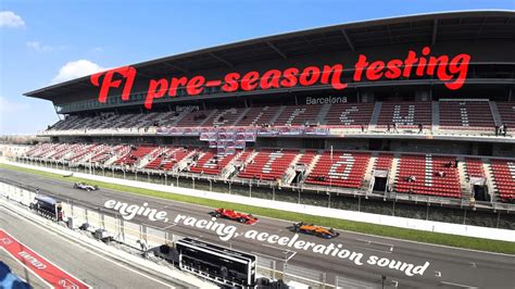 F1 2020 Pre-Season Testing in Barcelona | ONLY engine sound | fly bys, launches, brutal ...