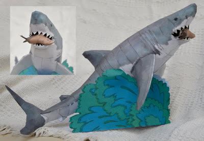 Great White Shark Papercraft | White sharks, Great white shark, Paper ...