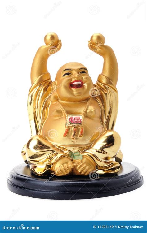 Smiling Buddha statue stock image. Image of isolated - 15395149