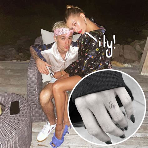 Hailey Bieber Got Her First Justin Bieber Tattoo! So Sweet! - Perez Hilton