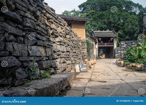 Guangxi Province China, Famous Tourist Attractions in Hezhou, Huang Yao Ancient Town. Editorial ...