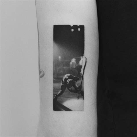 The Clash - London Calling album cover tattoo.