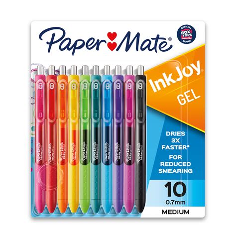 Buy Paper Mate InkJoy Gel Pens, Medium Point (0.7 mm), Assorted Colors, 10 Count Online at ...