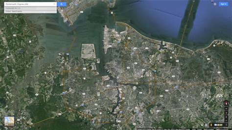 Portsmouth Virginia Map - United States