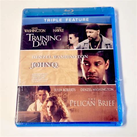 DENZEL WASHINGTON TRIPLE Feature Pelican Brief Training Day John Q (Blu-Ray) NEW $22.95 - PicClick