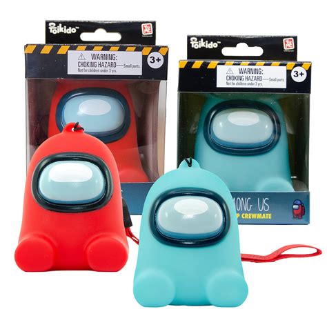 Buy YuMe Official Among Us – Toikido LED Light-up Crewmate with Hand & Bag Strap - Red & Cyan ...