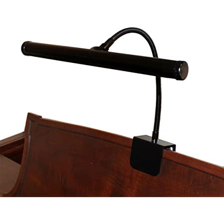 Amazon.com: Sheet Music Northwest LED Piano Lamp Black Flexible Gooseneck 12 Inch Shade Piano ...
